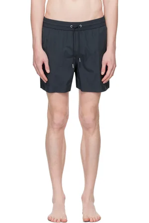 Maison Kitsuné Maillot de bain bleu marine à logo Flash Fox
