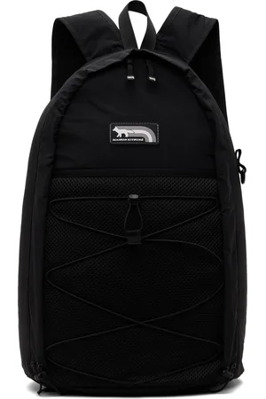 Maison Kitsuné Sac à dos noir à logo Flash Fox
