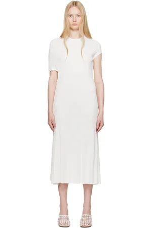 Jacquemus Robe midi Salerno blanche - La croisière