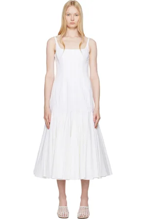 Jacquemus Robe midi Agave blanche - La croisière