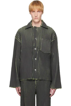 Stanley Blouson décontracté noir et vert en tricot