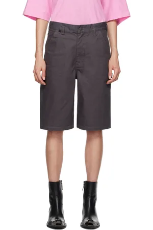 Acne Studios Short gris en coton bio