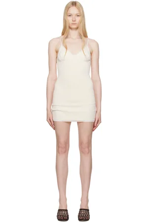 Jacquemus Robe courte Scala blanc cassé