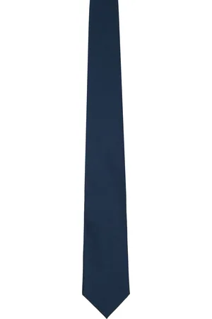 Tom Ford Cravate bleu marine en soie