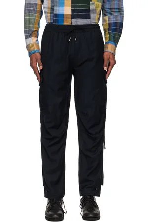Maharishi Pantalon de survêtement cargo 6068 noir en laine mérinos
