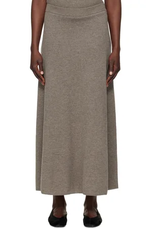 Lisa Yang Jupe longue Dolly taupe