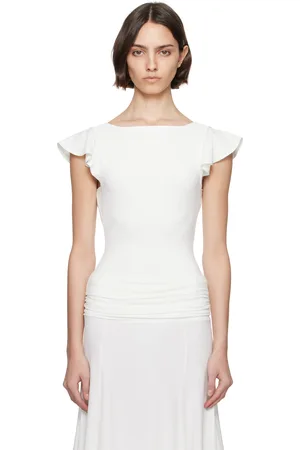 DANIELLE GUIZIO T-shirt Soffiano blanc