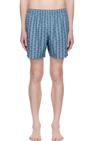 Lacoste Maillot de bain bleu à monogrammes