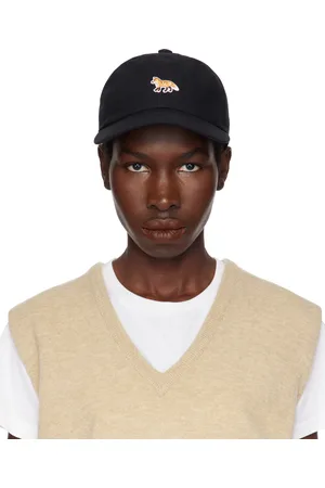 Maison Kitsuné Casquette noire à logo Baby Fox