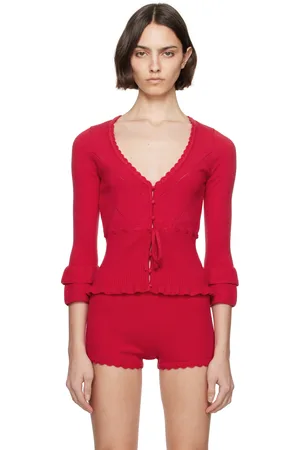 DANIELLE GUIZIO Cardigan Mathilde rouge