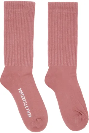 Rick Owens Chaussettes hauteur mi-mollet roses - Porterville