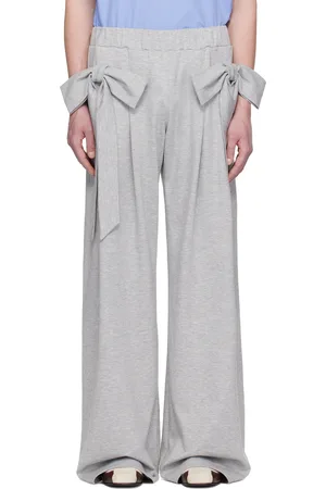 Andrej Gronau Pantalon de survêtement gris à boucles