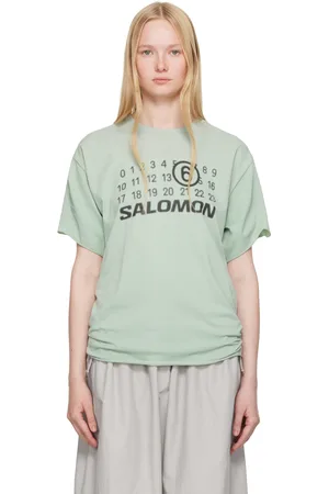Maison Margiela T-shirt de sport bleu sans coutures édition Salomon