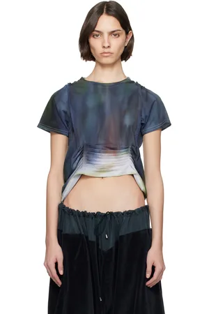 Collina Strada T-shirt Hazel bleu marine et vert