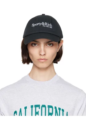 Sporty & Rich Casquette noire à logo HWCNY