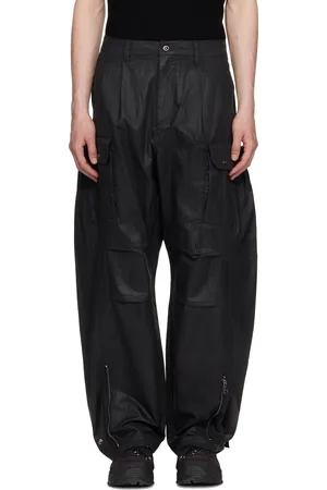 Andersson Bell Pantalon cargo Solina noir à enduit