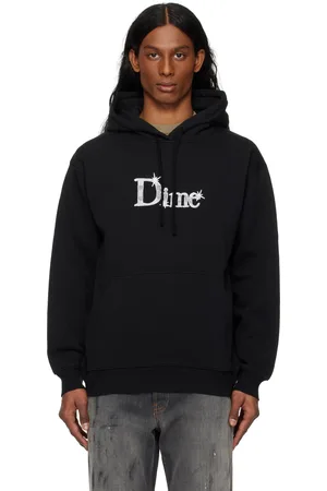 DIME Pull à capuche noir à logo Shiny