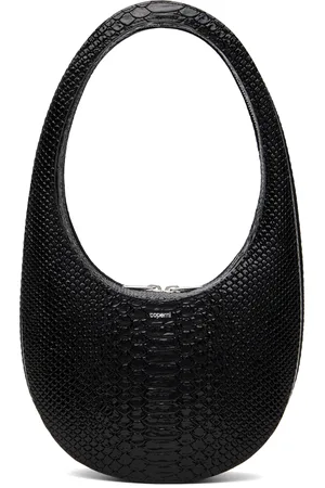 COPERNI Sac noir en cuir gaufré façon python - Swipe