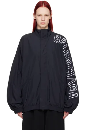 Balenciaga Blouson noir à logos