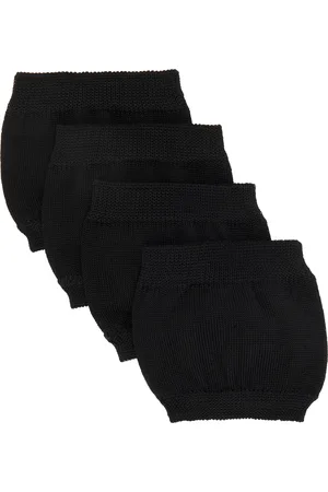 Swedish Stockings Ensemble de deux paires de chaussettes basses sans bout noires exclusives à SSENSE