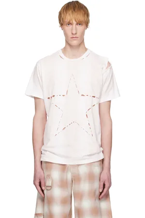 Collina Strada T-shirt Remnant Star blanc et beige