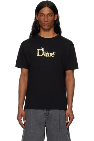 DIME T-shirt bleu à logo Shiny