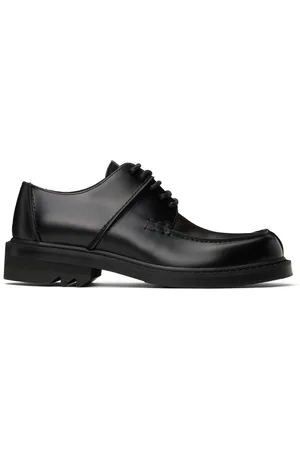 DRIES VAN NOTEN Derbys noirs en cuir
