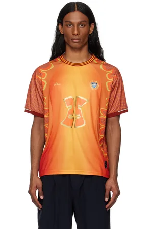 DIME T-shirt Holy Flame orange en jersey