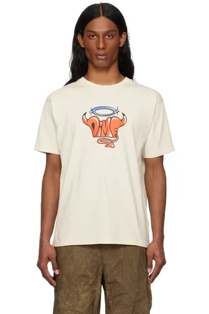 DIME T-shirt blanc cassé à logo Purgatory