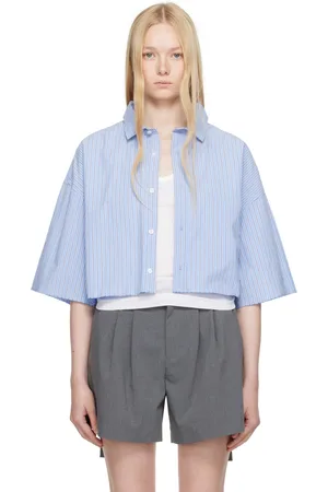 HOMMEGIRLS Chemise écourtée bleue édition OTW by Vans