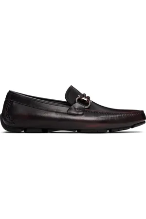 Salvatore Ferragamo Flâneurs de conduite bourgogne à ferrure Gancini
