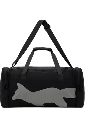 Maison Kitsuné Sac de sport de fin de semaine pliable noir à logo Flash Fox