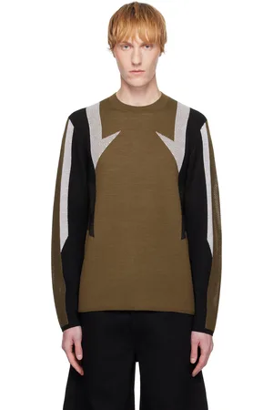 Helmut Lang Pull de style sportif brun