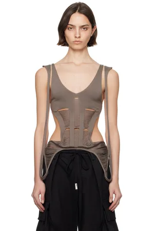 Rick Owens Débardeur long Tanja gris - Hollywood