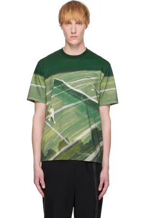 Lacoste T-shirt vert à coupe classique et à image