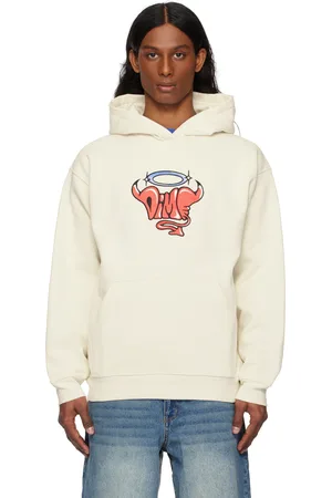 DIME Pull à capuche blanc cassé à logo Purgatory