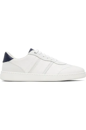 Salvatore Ferragamo Baskets basses blanc cassé à logos