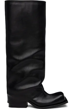 FIDAN NOVRUZOVA Bottes hautes Havva noires à talon épais