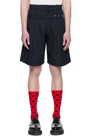Charles Jeffrey Loverboy Short Edinburgh bleu marine à ceinture