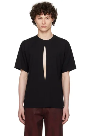 LGN LOUIS GABRIEL NOUCHI T-shirt noir à fente