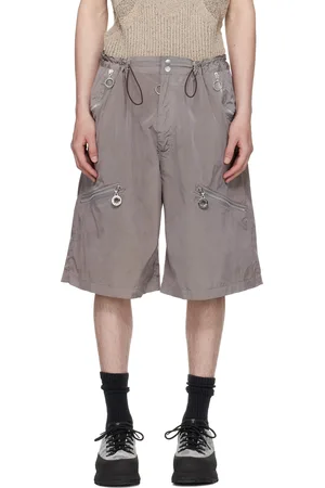 Charlie Constantinou Short gris en nylon exclusif à SSENSE