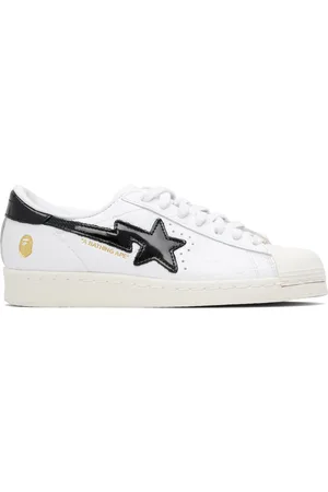 BAPE Baskets SSTR blanc et noir édition adidas Originals
