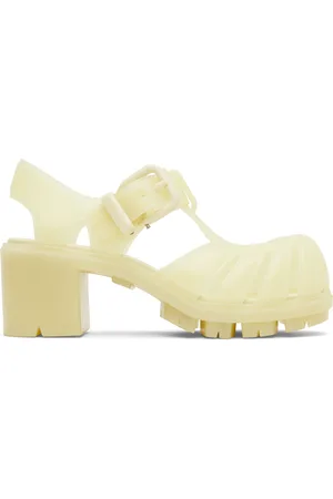 Bottega Veneta Sandales style pêcheur à talon Gertie jaunes