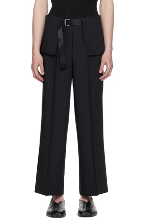 Issey Miyake Pantalon Box Composition Solid noir