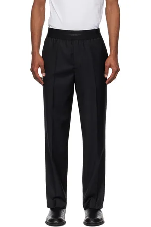 Helmut Lang Pantalon fuselé noir en laine