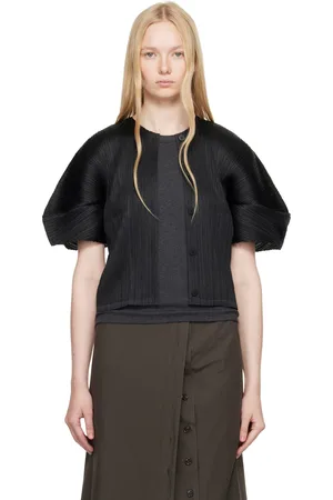 PLEATS PLEASE ISSEY MIYAKE Cardigan Monthly Colors April noir