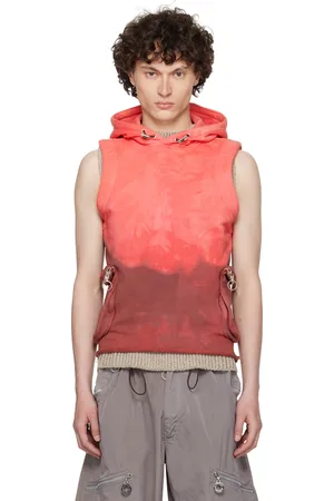 Charlie Constantinou Pull à capuche V2 rouge et bourgogne