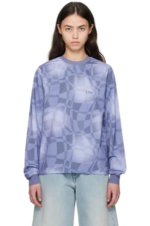DIME T-shirt à manches longues Abstract bleu