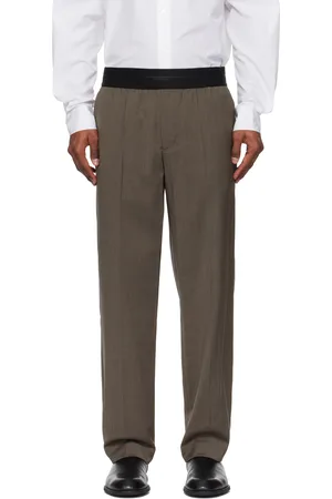 Helmut Lang Pantalon fuselé à enfiler brun