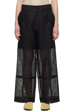 Issey Miyake Pantalon Papyrus noir